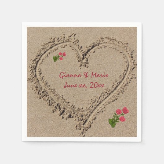 Zandhart en Rozen Servet (Voorkant)