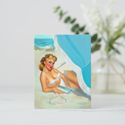 Zandhart omhoog briefkaart (Staand voorkant)