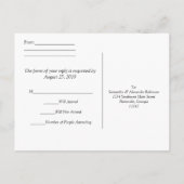 Zandharten op het strand RSVP-kaart Uitnodiging Briefkaart (Achterkant)