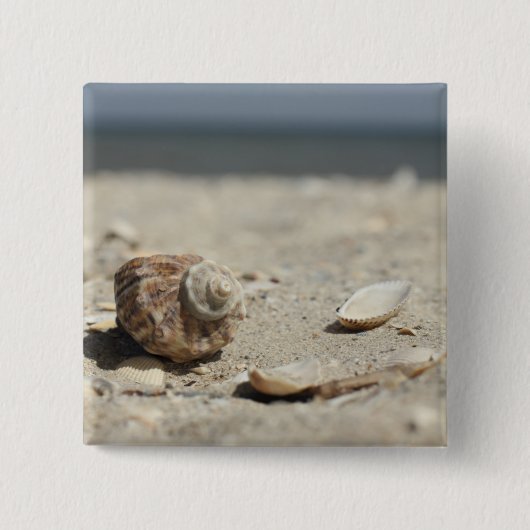 Zandhellingen door de Zee Vierkante Button 5,1 Cm (Voorkant)