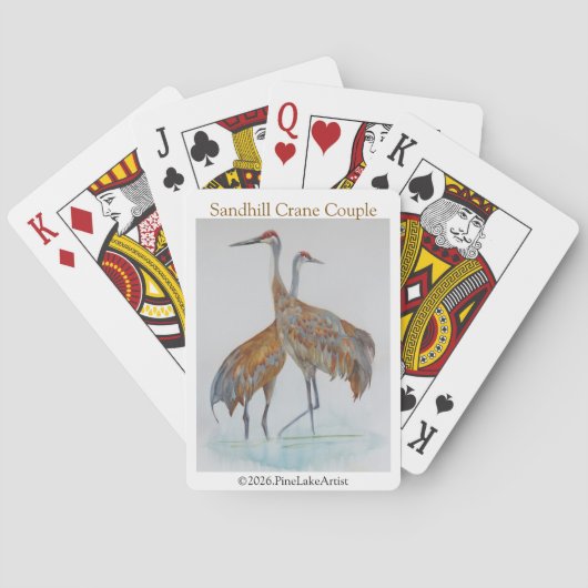 Zandheuvelkraanpaar Pokerkaarten (Achterkant)