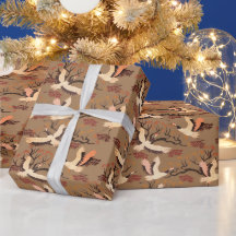 Zandheuvelkraanvogels Bomen Patroon Bruin Cadeau 