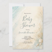 Zandige Kust Zeeschelp Baby Shower