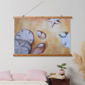 Zandige Schelpen Hangend Wandkleed (Slaapkamer)