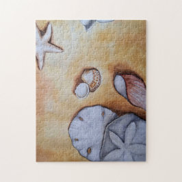 Zandige Schelpen Legpuzzel