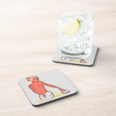  zandige strandretro seashell meisje zomer bier onderzetter (Rechterzijde)