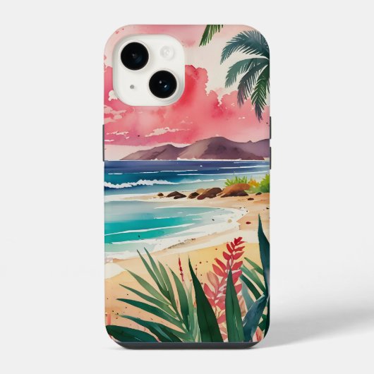 Zandige tenen iPhone hoesje (Achterkant)