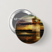 Zandjes geheugen ronde button 5,7 cm (Voorkant /achterkant)