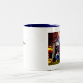 Zandjes tijd... tweekleurige koffiemok (Center)