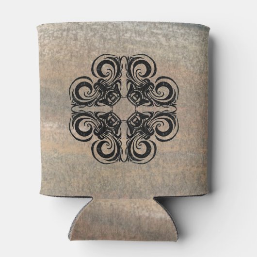 Zandjes van Duurzame Dwellers van de Tijdopnemer G Blikjeskoeler (Achterkant)