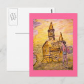 zandkasteel briefkaart (Voorkant / Achterkant)