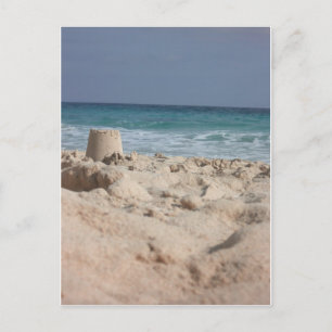 zandkasteel briefkaart