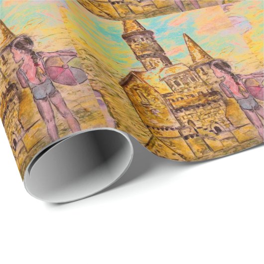 zandkasteel cadeaupapier (Rol Hoek)