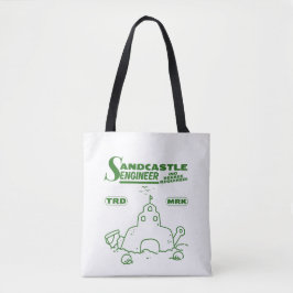 Zandkasteel ingenieur, geen diploma vereist tote bag