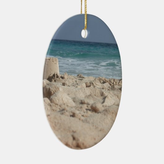 zandkasteel keramisch ornament (Rechts)