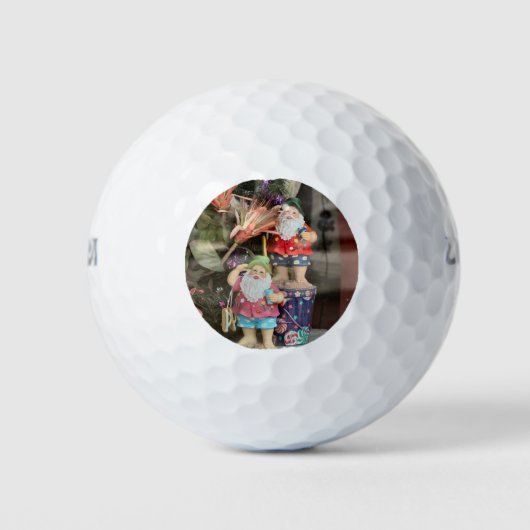 Zandkasteel Kerstman Golfballen (Voorkant)