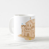 Zandkasteel Koffiemok (Voorkant links)