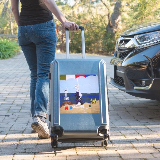 Zandkasteel met oma sticker (Koffer Insitu)