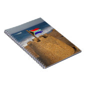 Zandkasteel met Zuid-Afrikaanse vlag, Umhlanga Notitieboek (Rechterzijde)