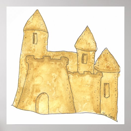 Zandkasteel Posters en Prints (Voorkant)