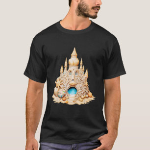 Zandkasteel Sand Sculpture Sea Shells Strand Zand T-shirt
