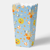 Zandkasteel strand leuk baby boy verjaardagsfeestj bedankdoosjes (Achterkant)