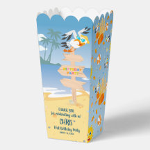 Zandkasteel strand leuk baby boy verjaardagsfeestj