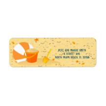 Zandkasteel strandplezier baby jongen verjaardagsf