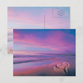 Zandkasteel van de liefde briefkaart (Voorkant / Achterkant)