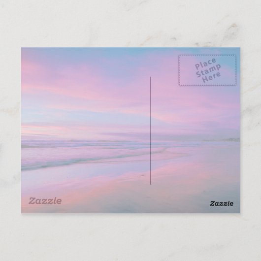 Zandkasteel van de liefde briefkaart (Achterkant)