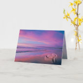 Zandkasteel van Liefde Kaart (Gele Bloem)