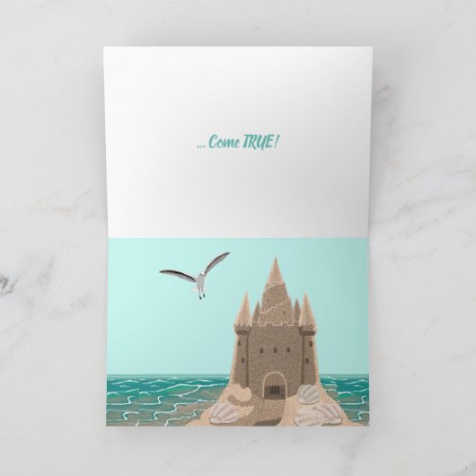 Zandkasteel Zeemeeuw Kaart (Binnen)