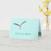 Zandkasteel Zeemeeuw Kaart (Gele Bloem)