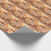 Zandkastelen op Sunset Beach Cadeaupapier (Hoek)