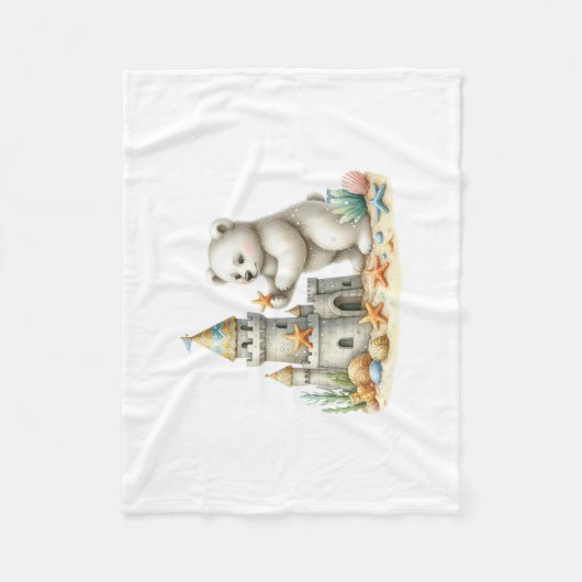 Zandkasten Fleece Deken (Voorkant)