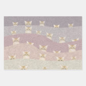 Zandkatten — Papierbladen overvullen Inpakpapier Vel (Voorkant)