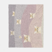 Zandkatten Vluchten Drijfband Fleece Deken (Voorkant)