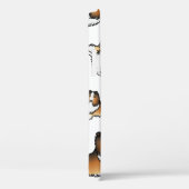 Zandkleurige Cartoon Sheltie Hond Patroon & Naam Case-Mate iPhone Case (Achterkant / Rechts)