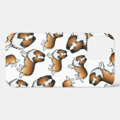 Zandkleurige Shetland Sheepdog Cartoon Hond Patroo Case-Mate iPhone Case (Achterkant (horizontaal))