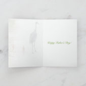 Zandkraan met baby's Vaderdag Kaart (Binnen)