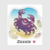 Zandkrab Sticker (Vel)