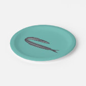 Zandlancering Sandaal Aal Papieren Bordje (Gekanteld)