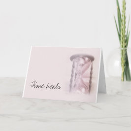 zandloper, de tijd heelt kaart