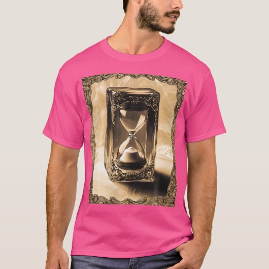 zandloper Gothic Steampunk Art T-shirt (Voorkant)