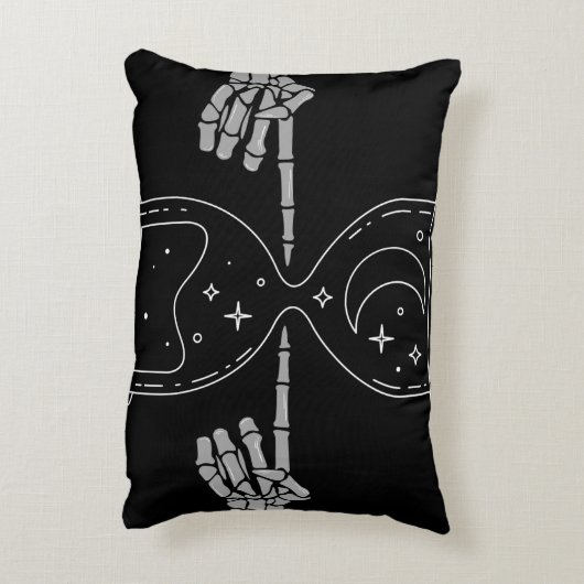 zandloper met doodskussen accent kussen (Achterkant (Verticaal))