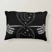 zandloper met doodskussen accent kussen (Achterkant)