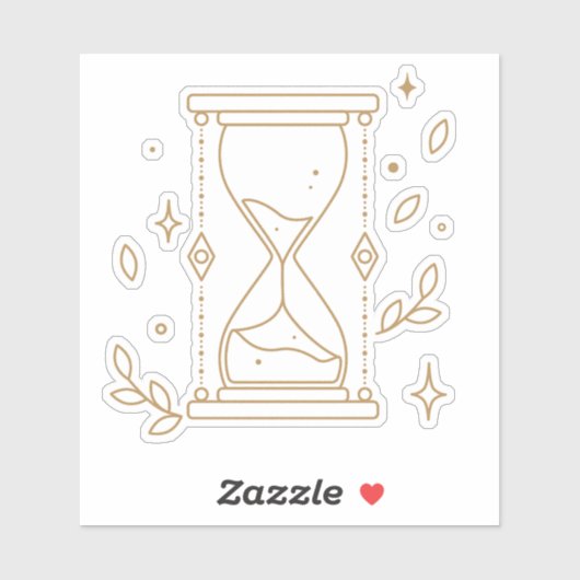 Zandloper Sticker (Vel)