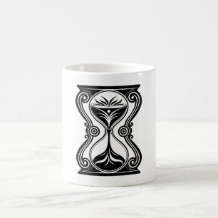 Zandloper Tijd Design – Vintage Zandloper Klok Koffiemok