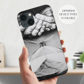 Zandloper Time Sand Hands Tekening Surrealistische Case-Mate iPhone Case