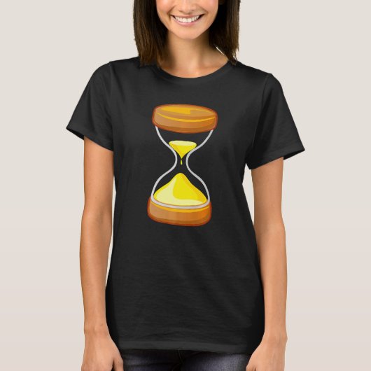 Zandloper Uur Glass 9 T-shirt (Voorkant)